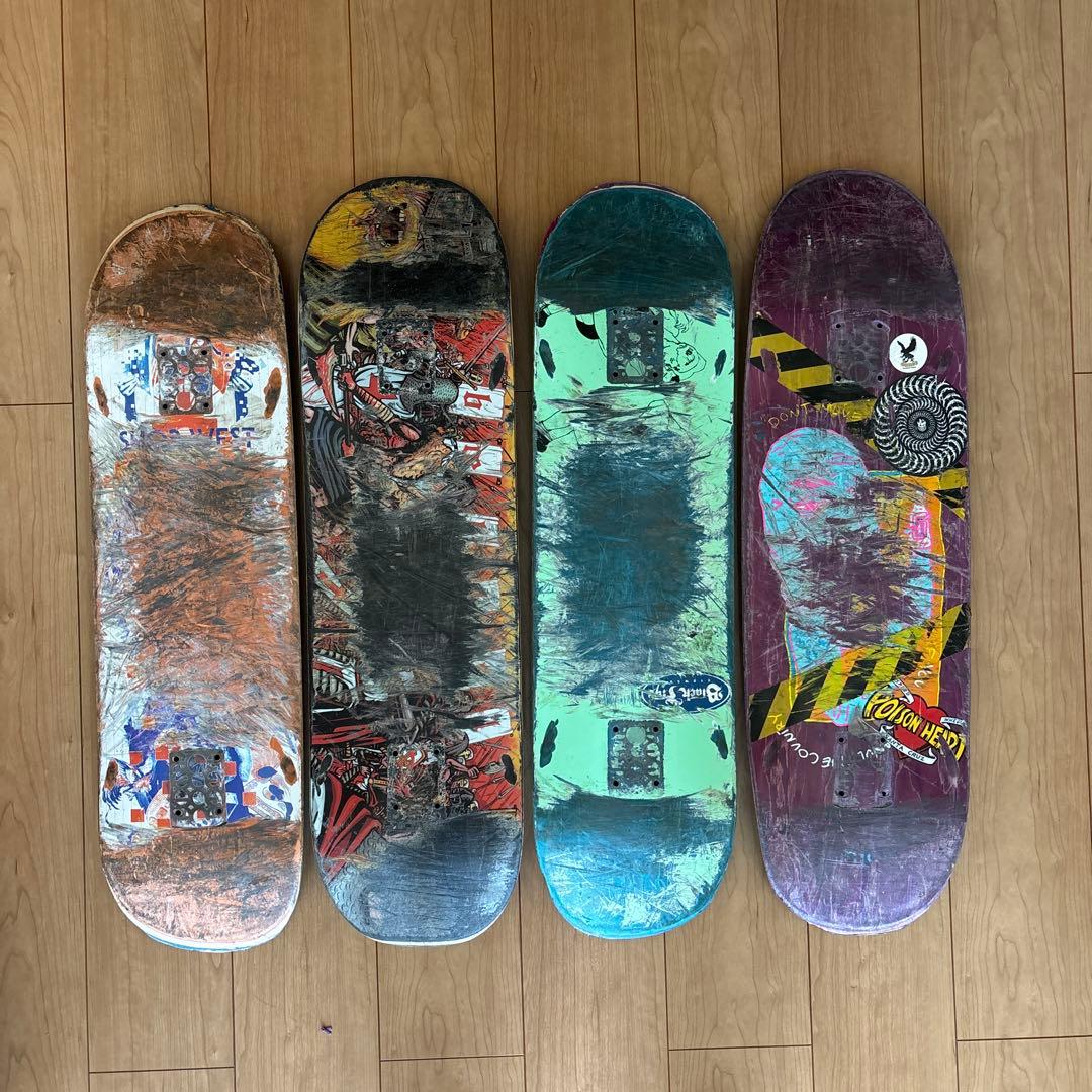 スケートボード　廃デッキ　12枚セット