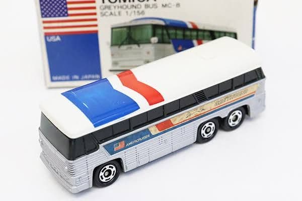 トミカ　青箱★F49★グレイハウンドバス