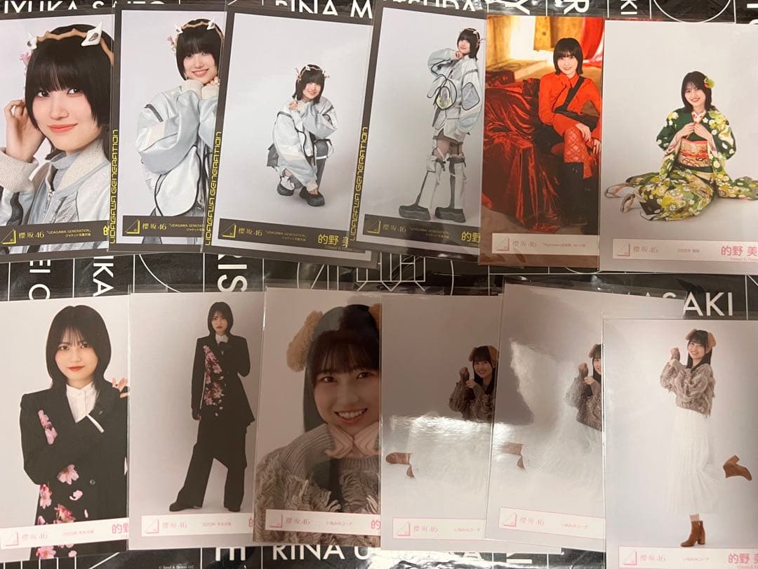 ◎櫻坂46 的野美青　生写真　185枚　コンプ7種　お値下げ