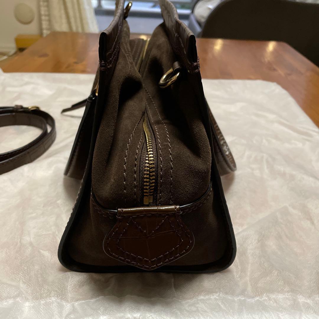 MARC JACOBS 2wayバック、レザー茶系バック、ショルダーバック、