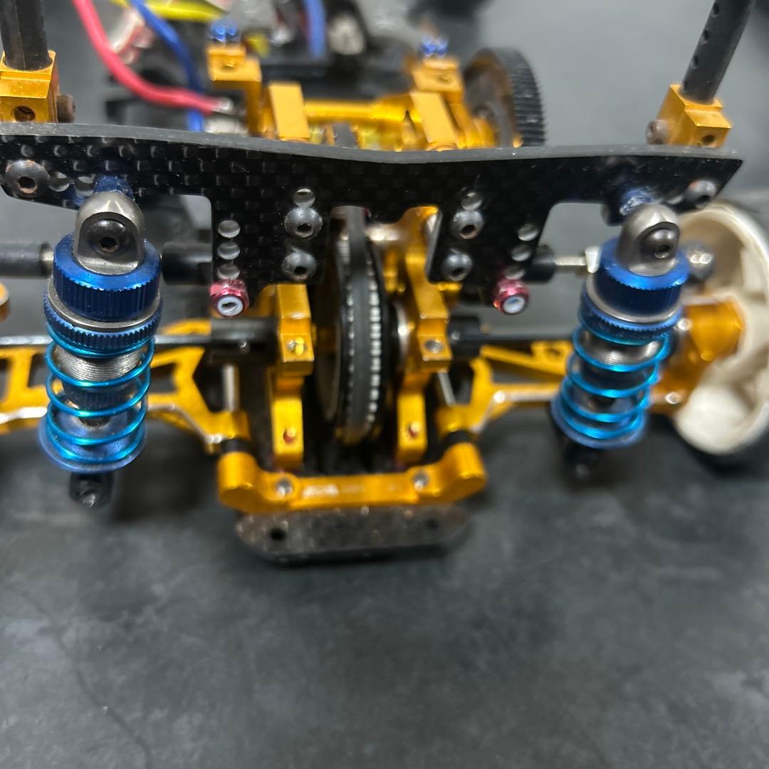 ラジドリ TA-05 VDF ゴールド 魔改造シャーシ 2駆 RWD化