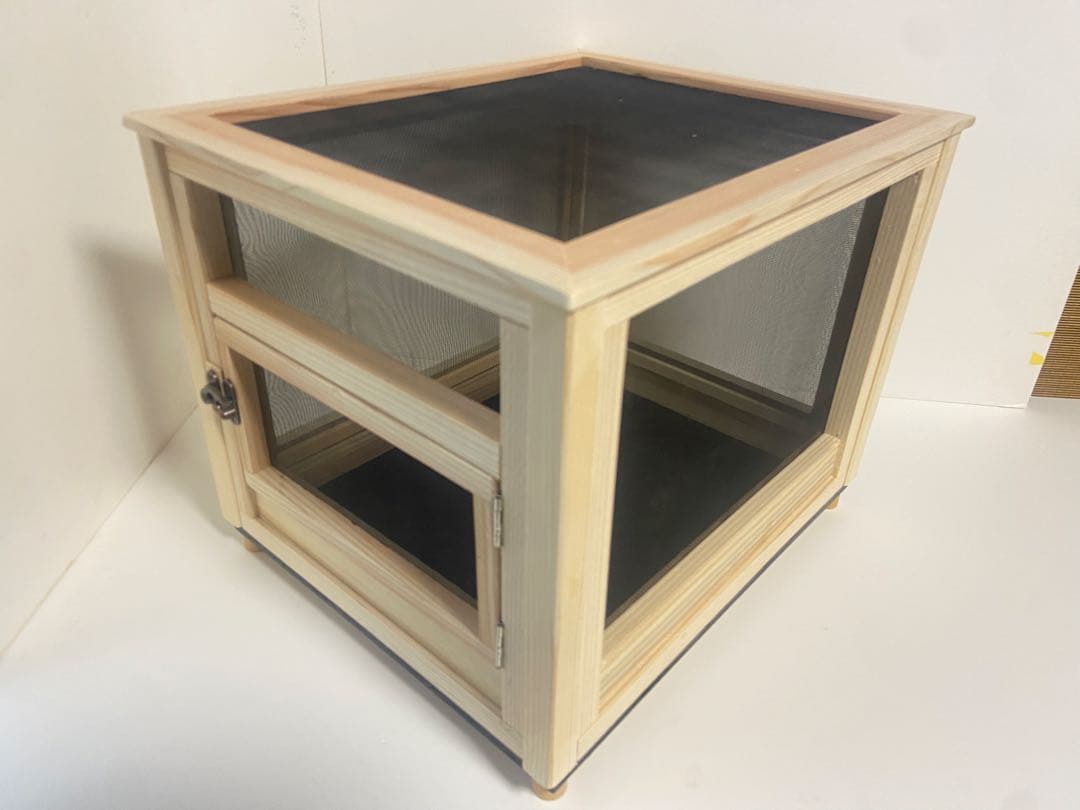 木製虫かご メッシュ窓付き 送料込み