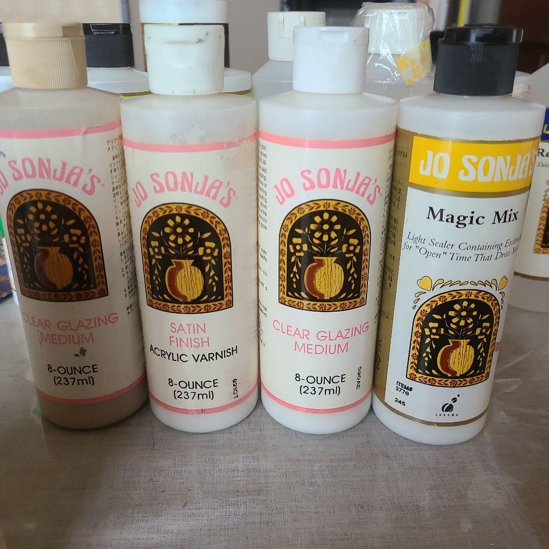 Jo Sonja's トールペイント　アクリルメディウム他28本セット+おまけ