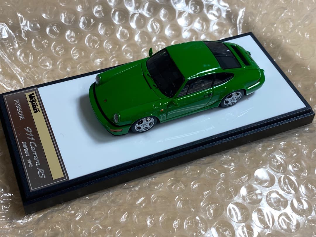 【新品同様】メイクアップ 1/43 ポルシェ964 カレラRS CS 緑