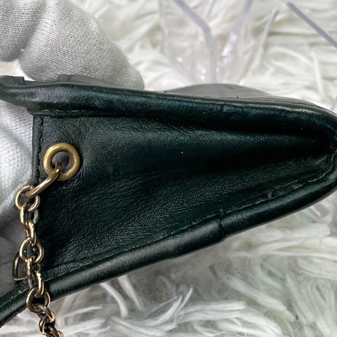 激レア✨オールドコーチ　ケース　ミニ財布　コンパクト　7219 グリーン