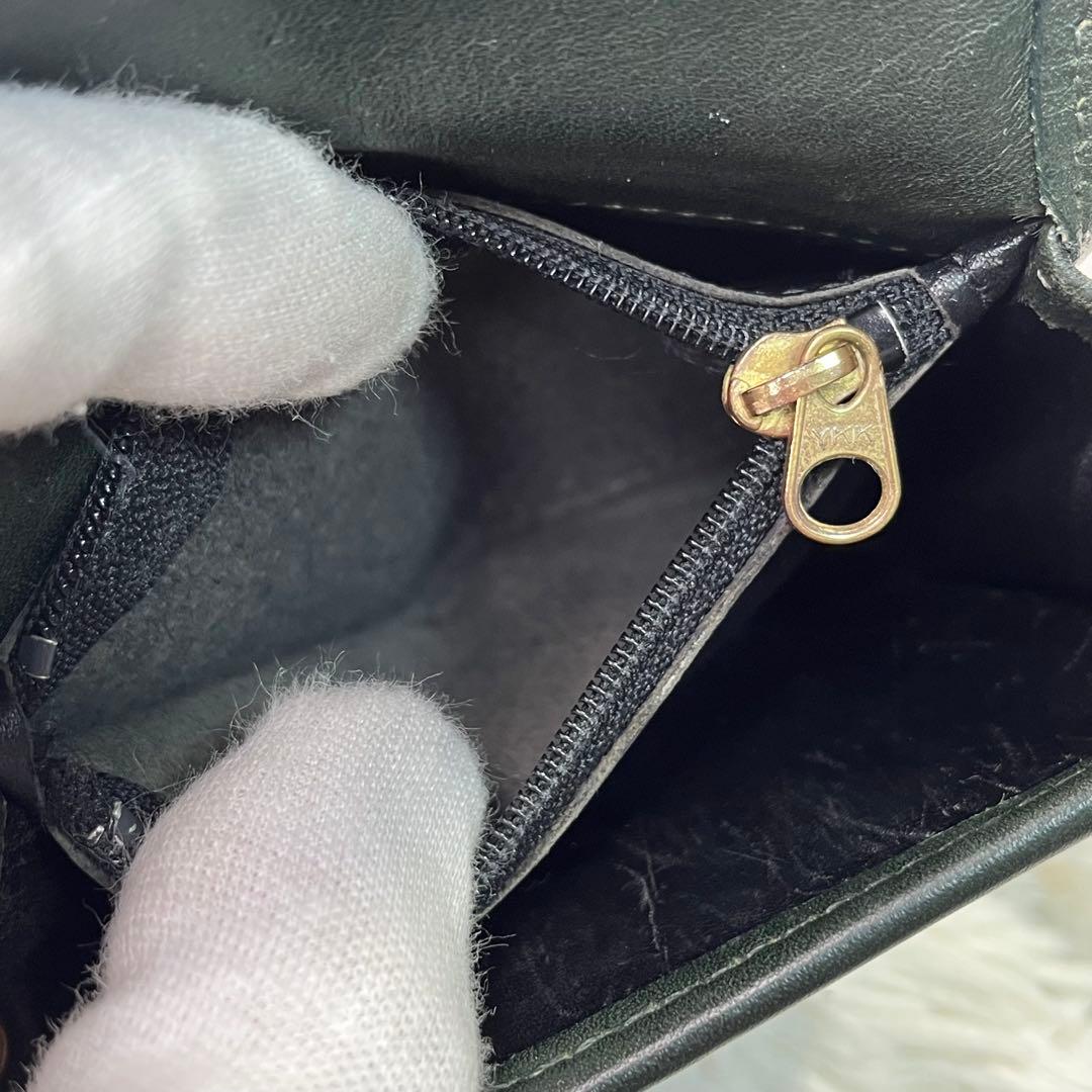 激レア✨オールドコーチ　ケース　ミニ財布　コンパクト　7219 グリーン