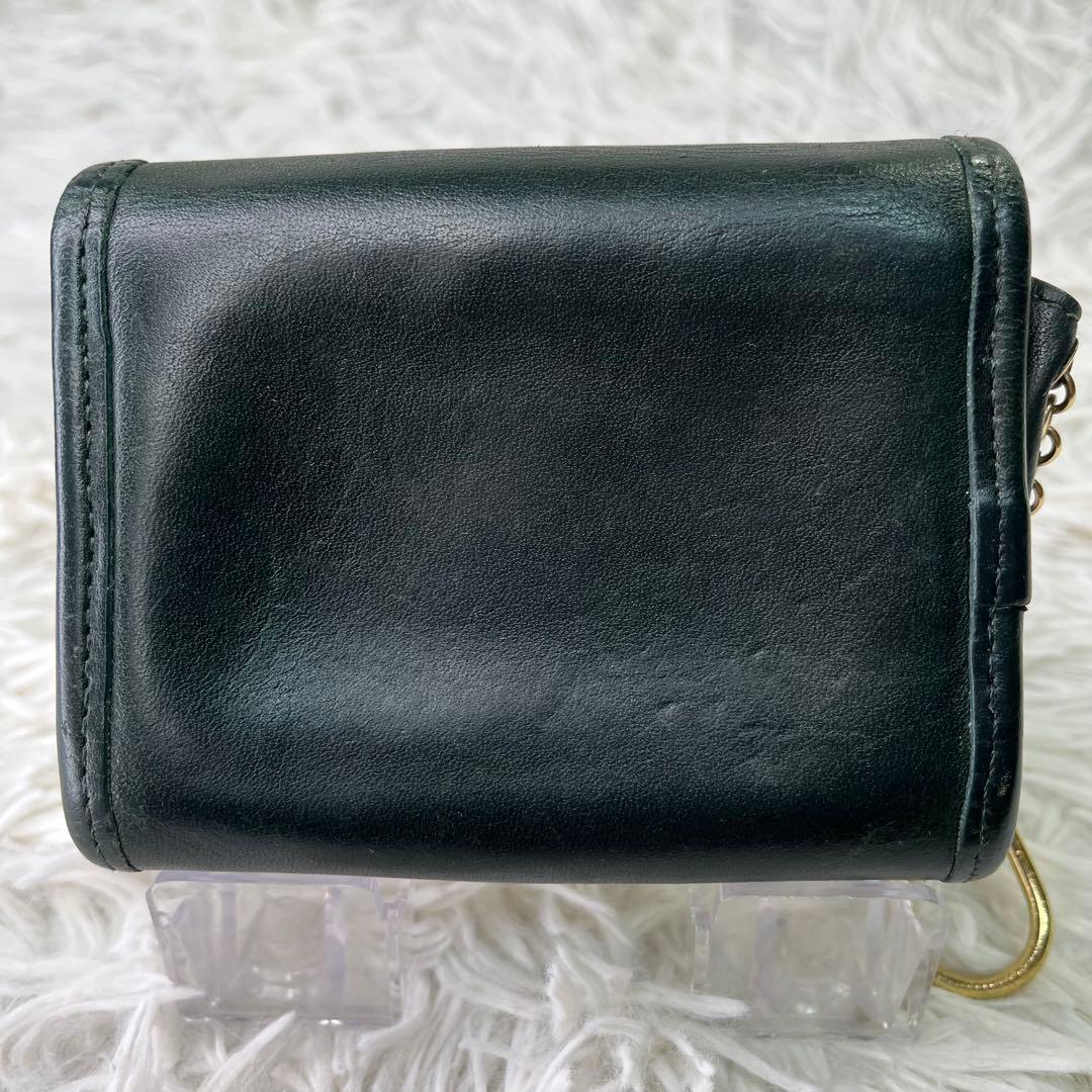 激レア✨オールドコーチ　ケース　ミニ財布　コンパクト　7219 グリーン