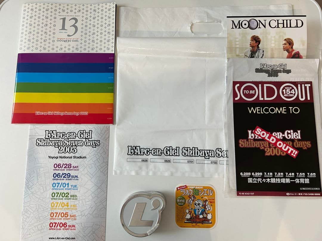 スタッフパス Shibuya seven days 03 ラルク L'Arc