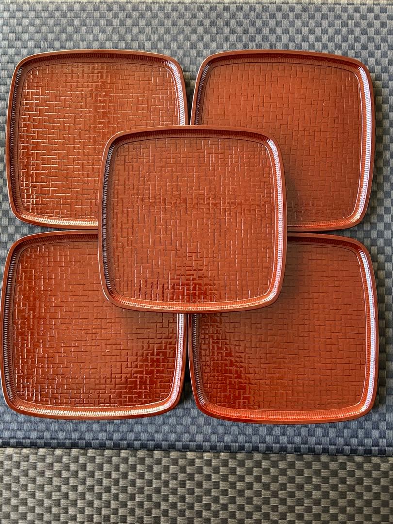 讃岐漆器の膳正方形5枚セット - メルカリ