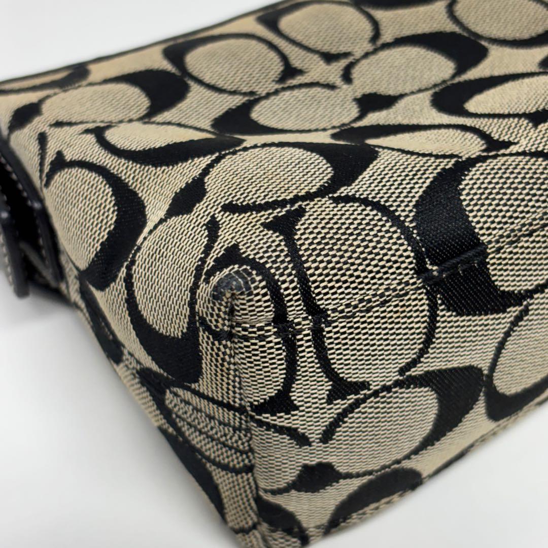 COACH コーチ 6371 シグネチャー ワンショルダーバッグ 肩掛け　黒