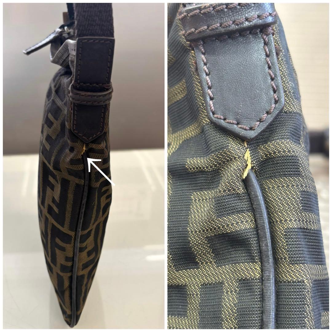 フェンディ　ズッカ柄　ミニ　ショルダーバッグ