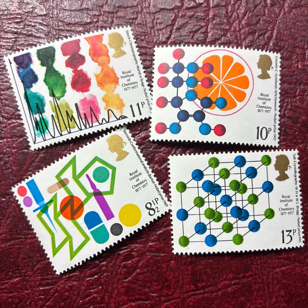 76954セール現品限 外国切手 イギリス発行化学4種揃 - メルカリ