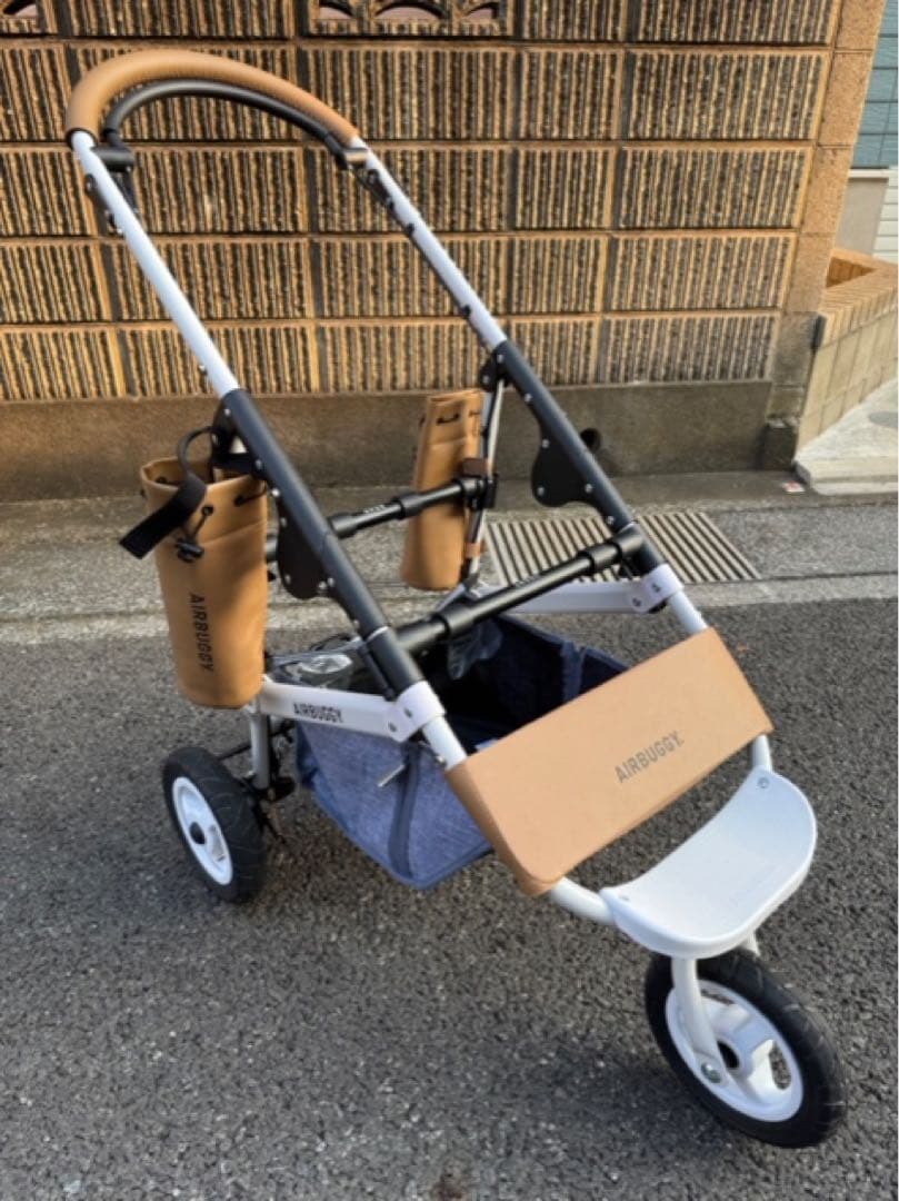 ☆断捨離中さま専用☆ 犬用ペットカート ベージュ/グレー ☆断捨離中さま専用☆ 犬用ペットカート ベージュ/グレー