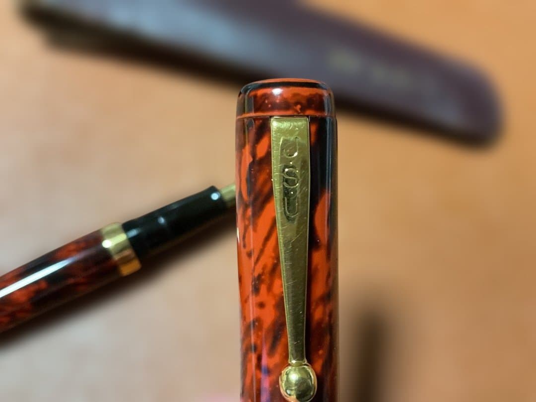 大橋堂 万年筆 エボナイト ペン先21K ケースつき