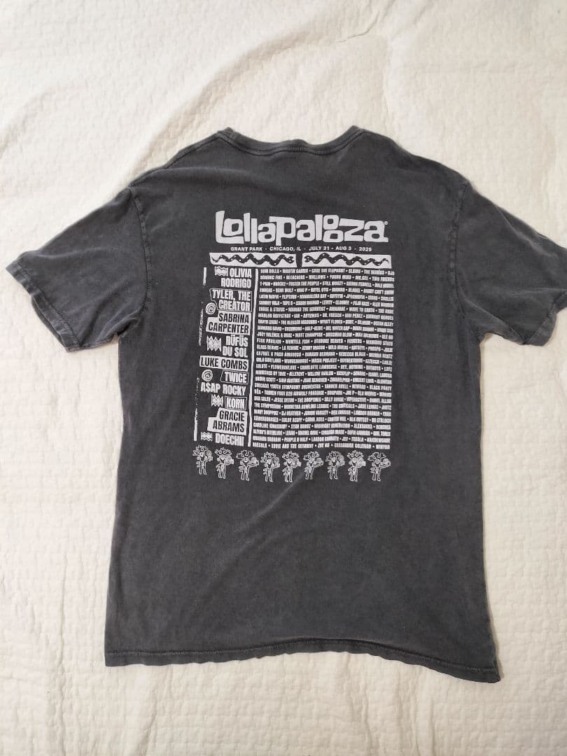 Lollapalooza ロラパルーザ 2025 Tシャツ Lサイズ 藤井風