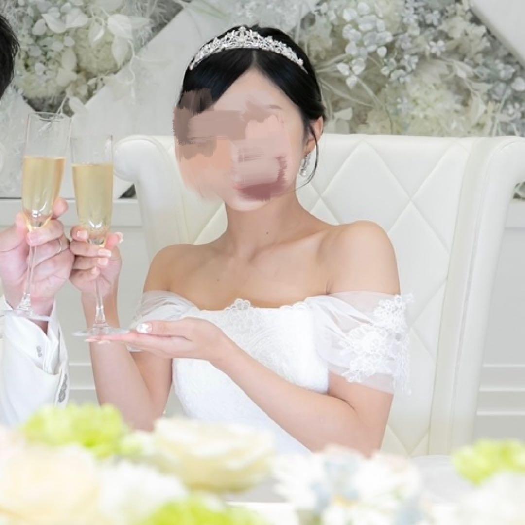 【引っ越し値下げ中1/29まで】ウェディングドレス　オフショル　プリンセスライン