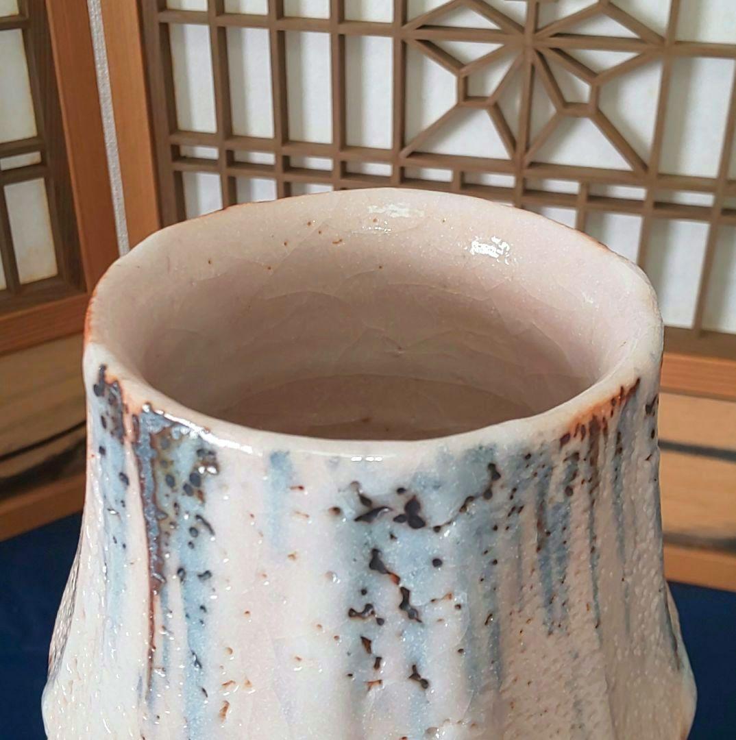 未使用】安藤工 志野花生 花器 花瓶 美濃焼 - メルカリ