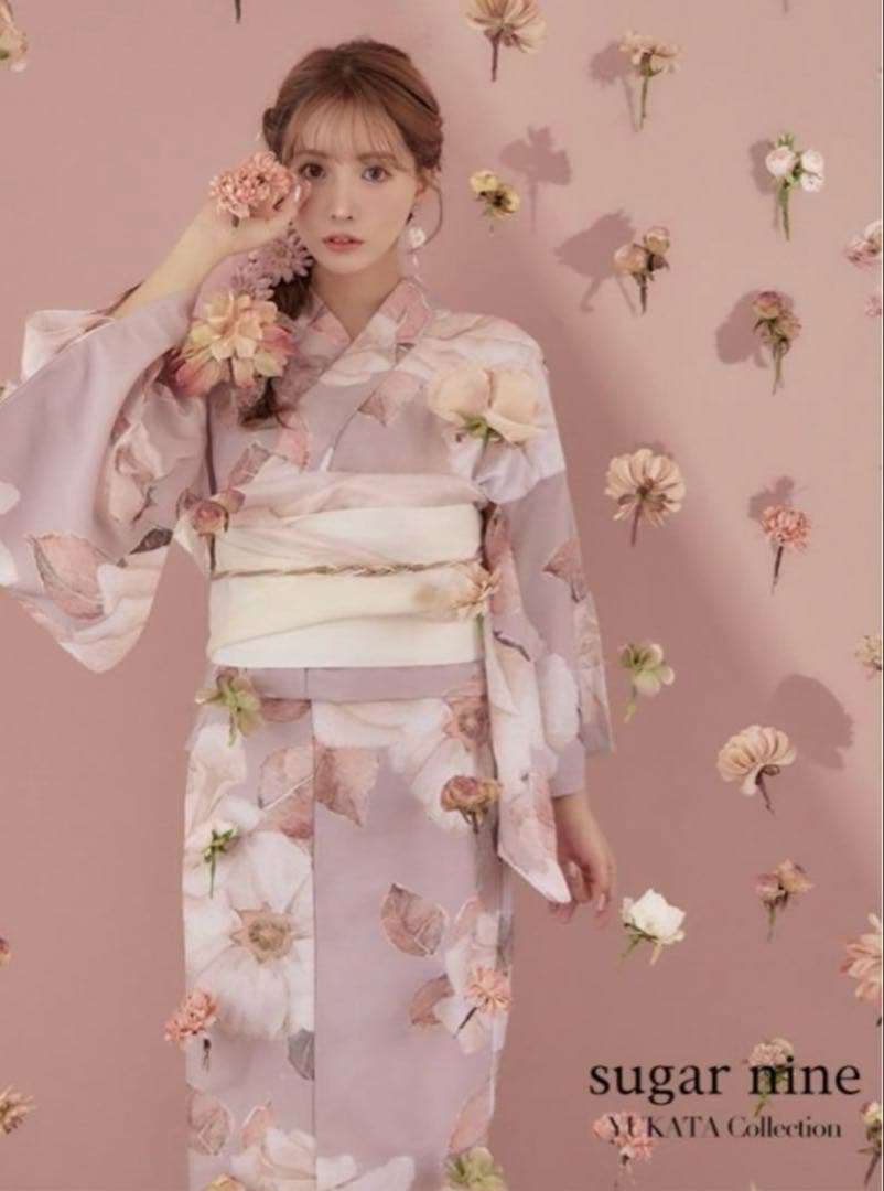 Sugar シュガー 浴衣 三上悠亜 大人スウィートフラワー 薔薇 バラ ローズ