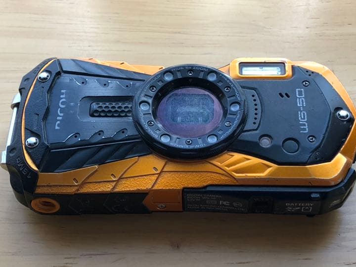 動作確認済】RICOH WG-50 オレンジ RICOH WG-50 オレンジ/ブラック