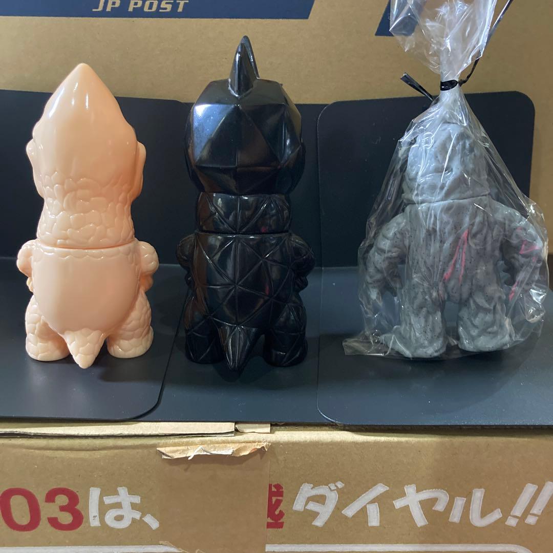 ガーガメル 3体セット ソフビ 開封品 GARGAMEL 未塗装