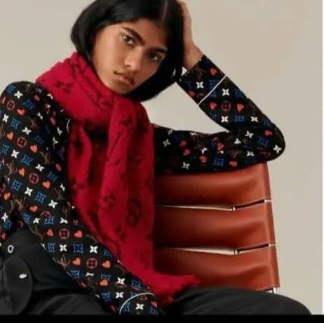 LOUIS VUITTON（マフラー/ショール ・ レッド/赤色系）のフリマ