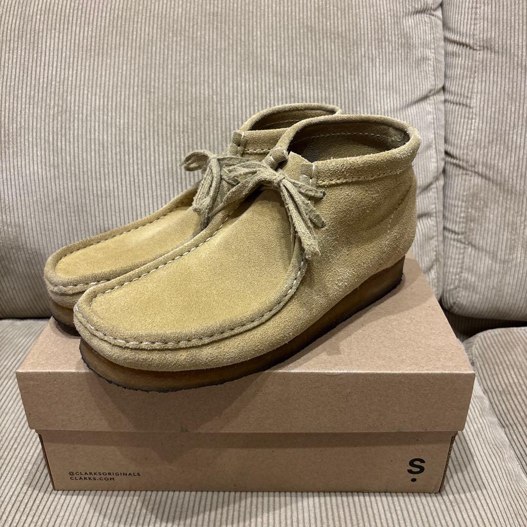 クラークス　ワラビー　 ベージュ　メープル　　8.5