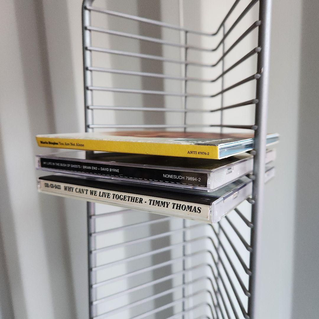 希少 ヴィンテージ l Wire CDラック CDタワー 94.5cm