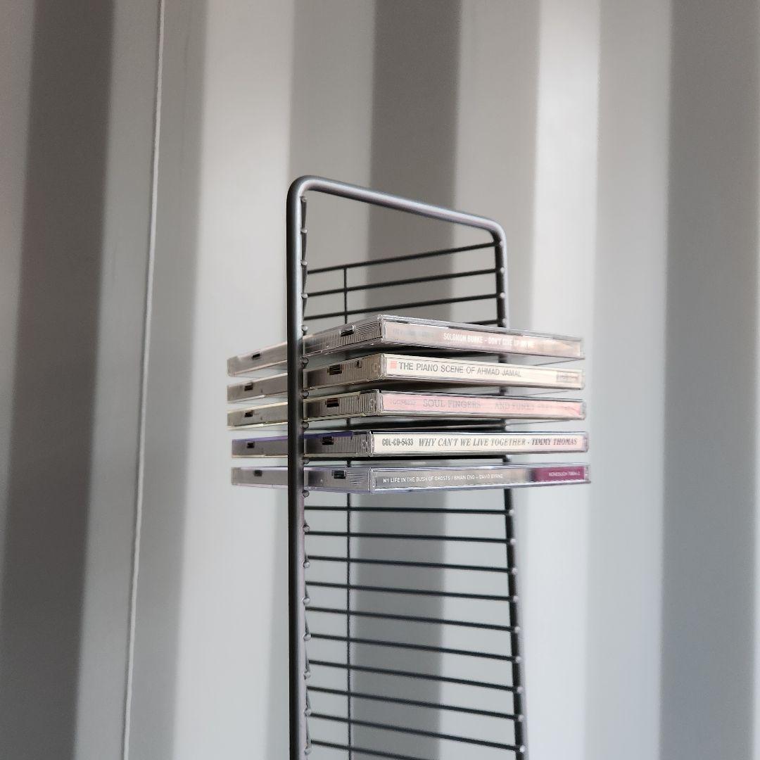 希少 ヴィンテージ l Wire CDラック CDタワー 94.5cm