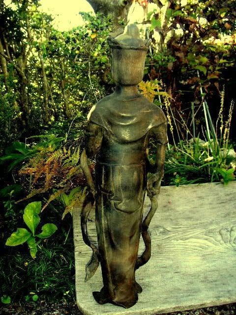 ♥古銅　観音像　大型　51ｃｍ　仏像　観音様　骨董品