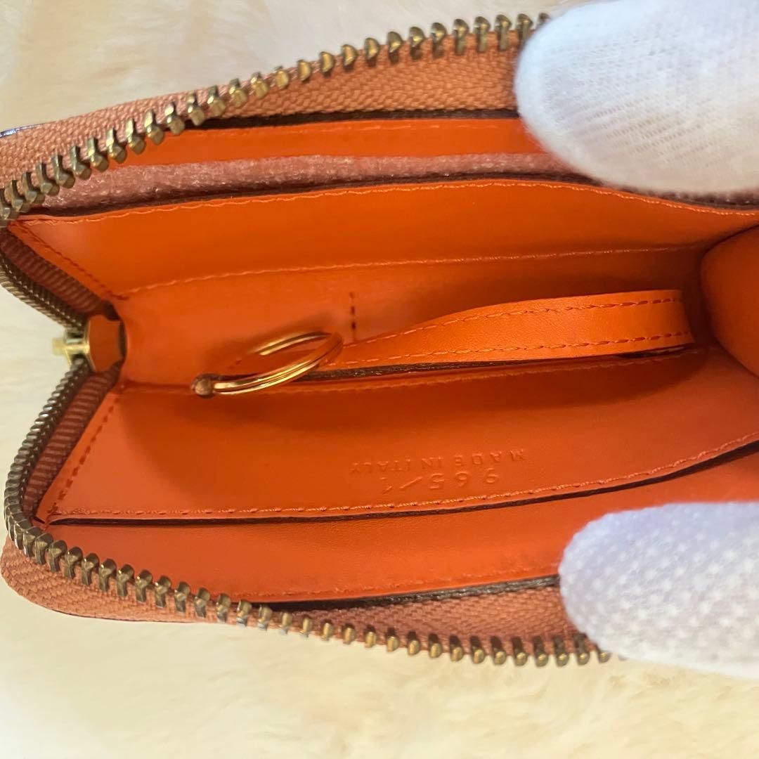 【極美品！】Felisi 965/1/SI キーポーチ ケース　オレンジ