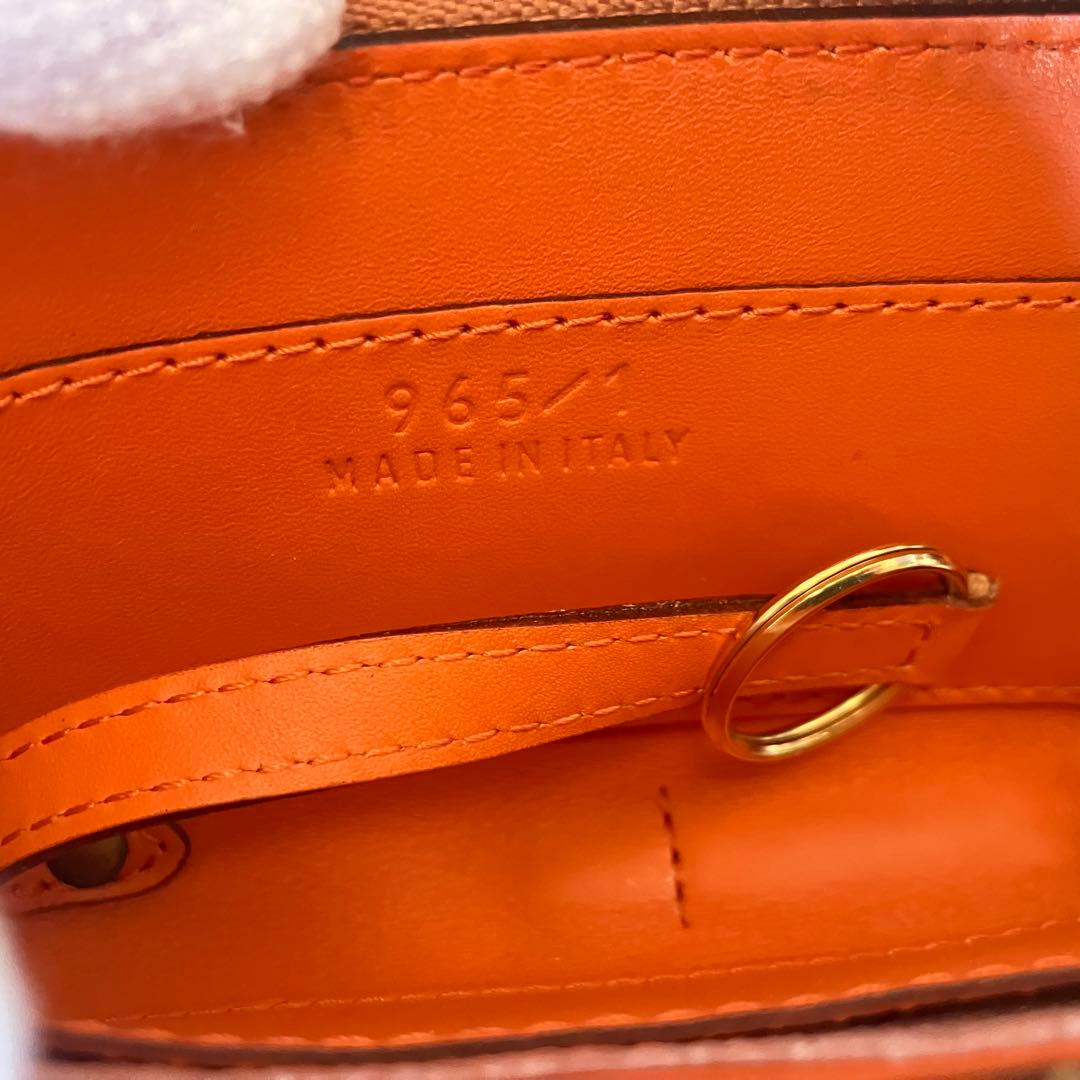 【極美品！】Felisi 965/1/SI キーポーチ ケース　オレンジ