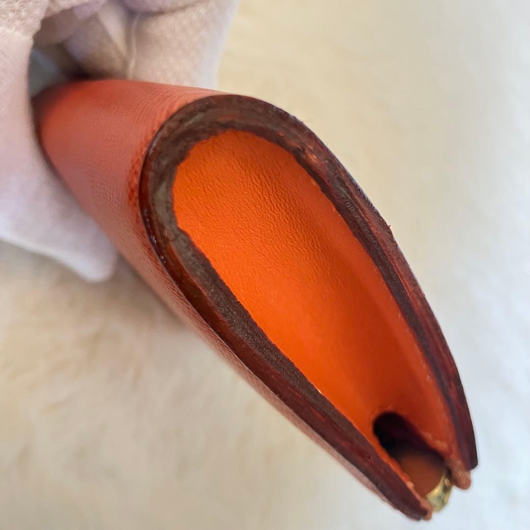 【極美品！】Felisi 965/1/SI キーポーチ ケース　オレンジ