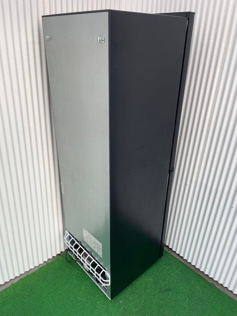 923 アイリスオーヤマ おしゃれブラック 大きめ2ドア冷蔵庫 スリム幅 大容量