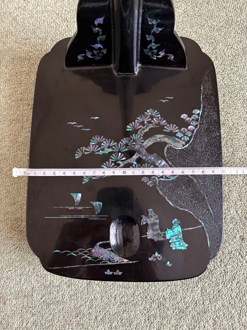 刀掛け台　縦置き　一本掛け　太刀掛け　螺鈿