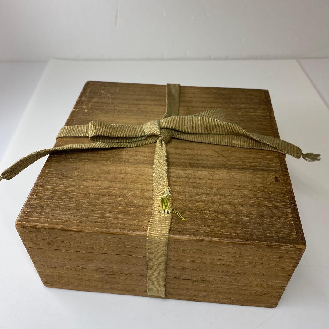 古代 中国唐物 天目茶碗 直径9.5㎝ 木箱付 タコチ 東な7-