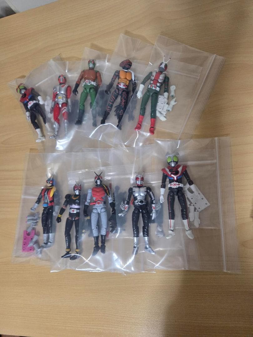 SHODO-X 仮面ライダー フィギュア１０体 「バイクセット８台」