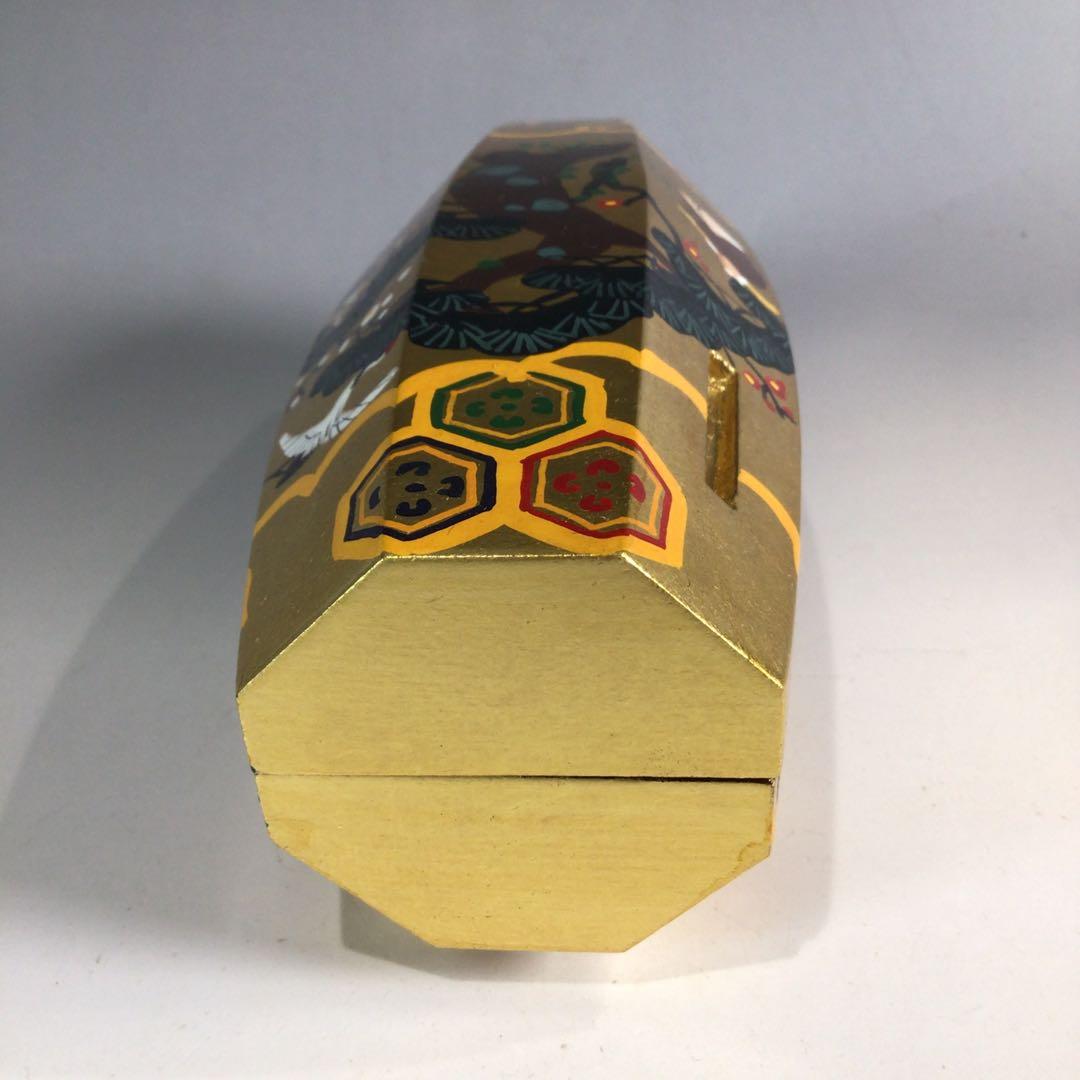 Ｐ２９９　香合　『南斎造』『高砂松竹梅文』『ぶりぶり香合』　共箱　茶道具