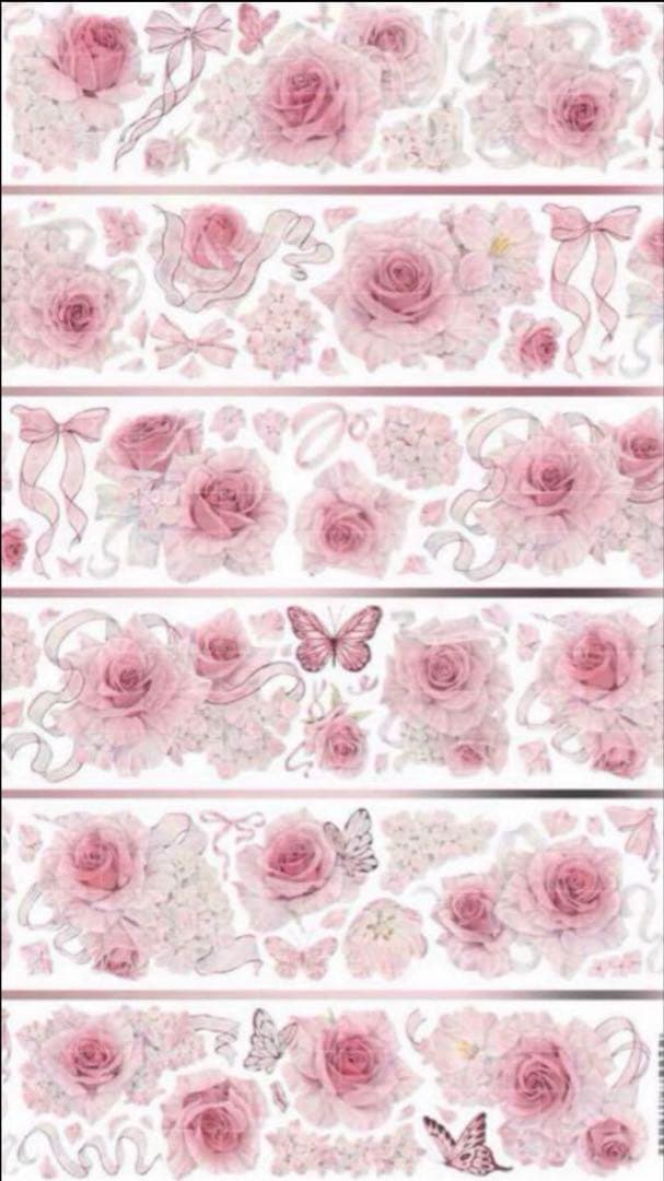 贝壳光 6cm×10m 柔粉香香 海外マスキングテープ