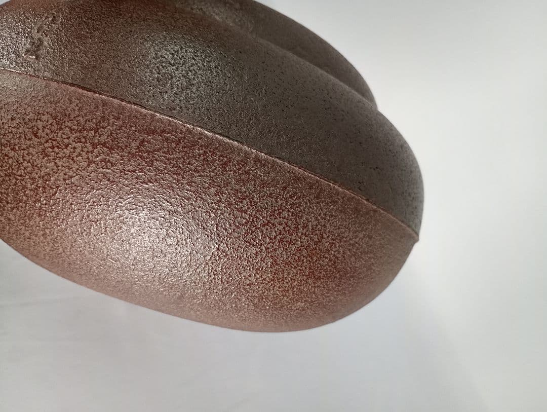 茶道具】重釜（かさねかま） 釜師佐藤清光造 炉釜 釜375