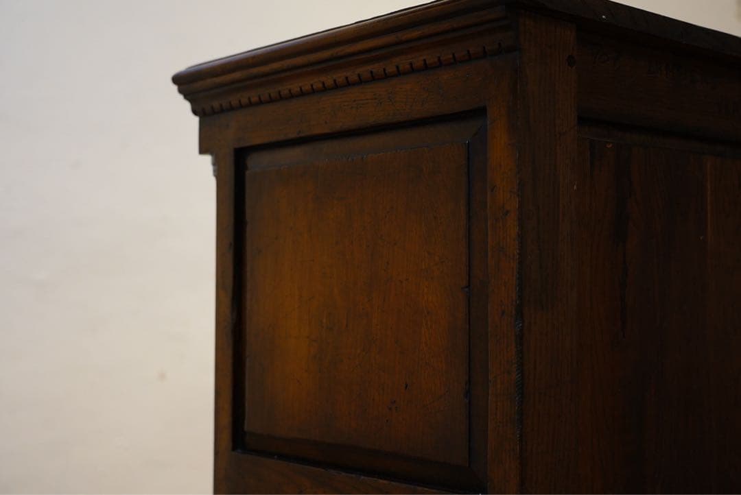 フランスアンティーク 1800年代 古木 キャビネット カウンター