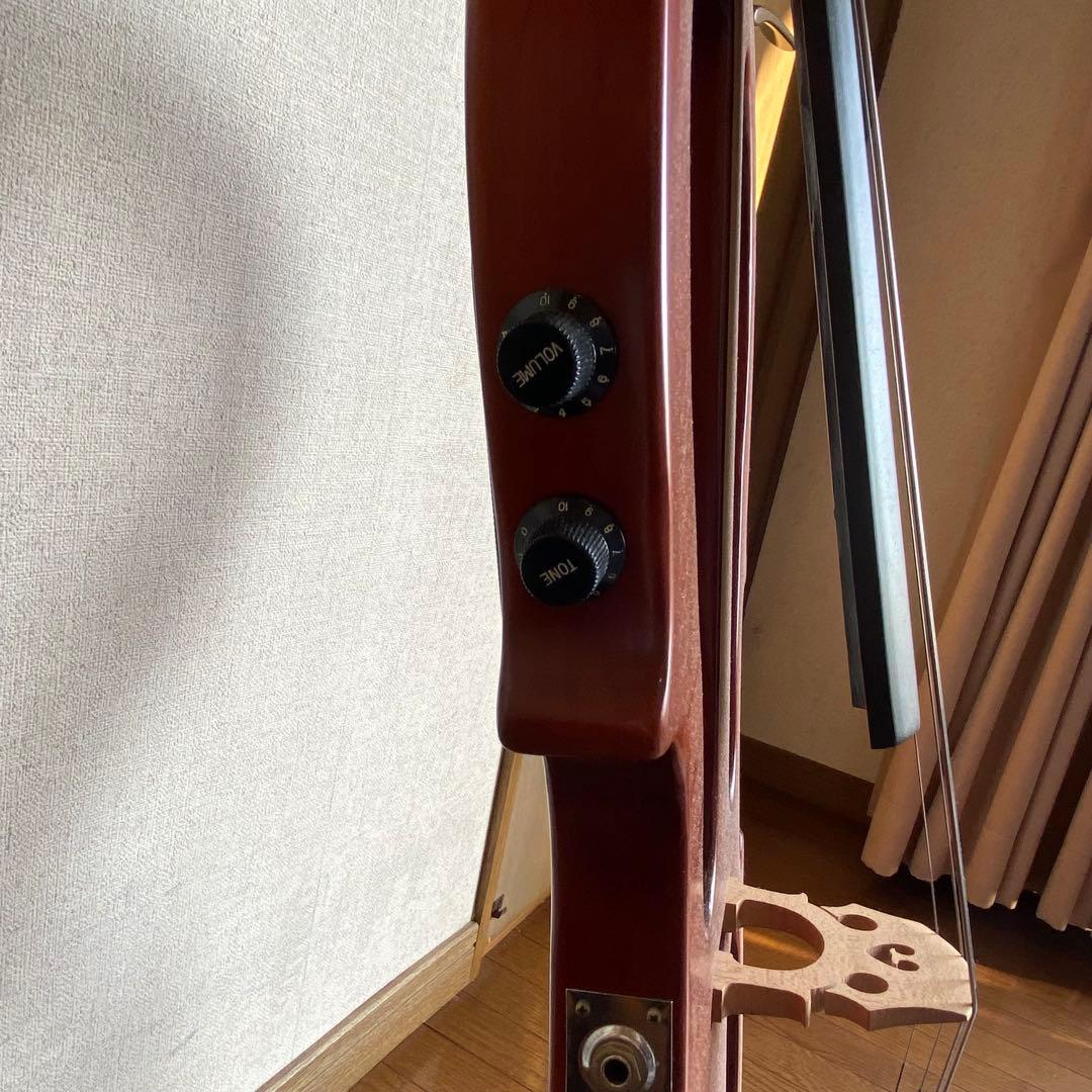 【弓・収納袋付き】エレクトリックチェロ サイレントチェロ 木製 匿名配送