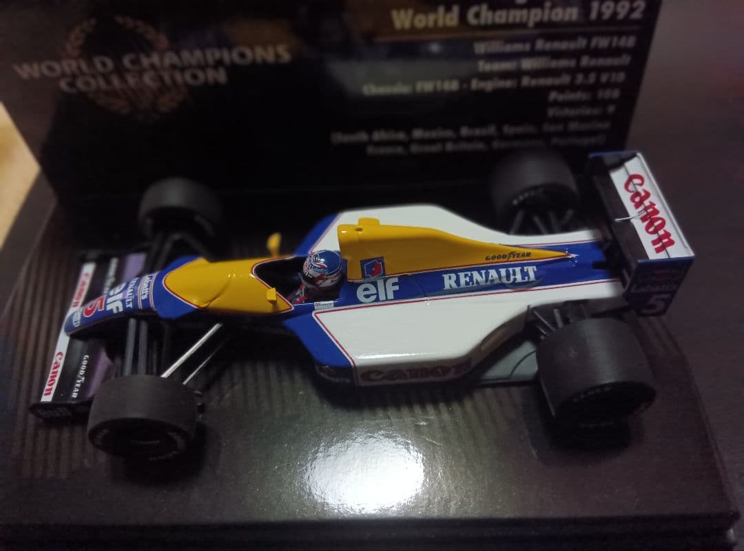 1/43 ミニチャンプス　ウイリアムズ　FW14B マンセル　チャンピオンBOX