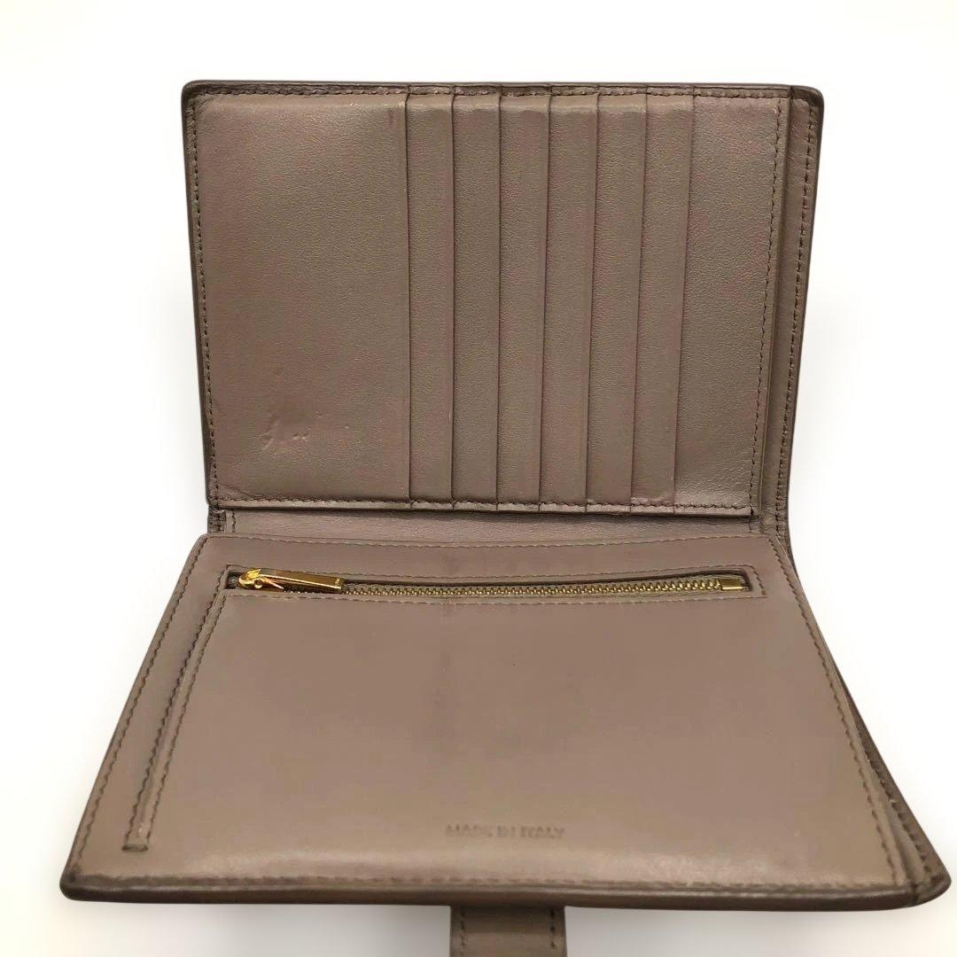 箱付き✨セリーヌ 二つ折り財布 ミディアム ストラップ ウォレット