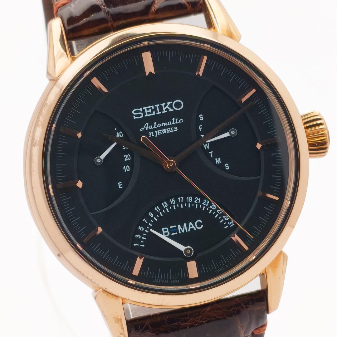 未使用 セイコー プレザージュ BEMAC創業70周年記念 6R24-00D0