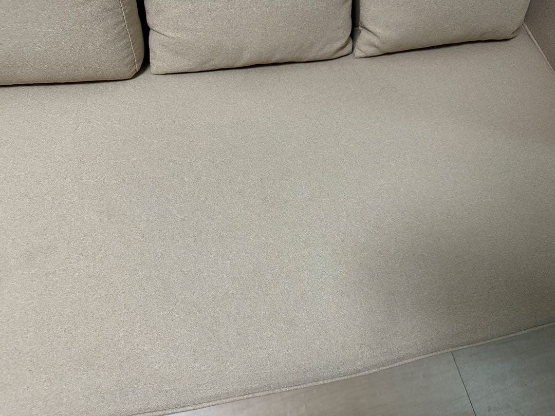 カウチソファ　ベージュ