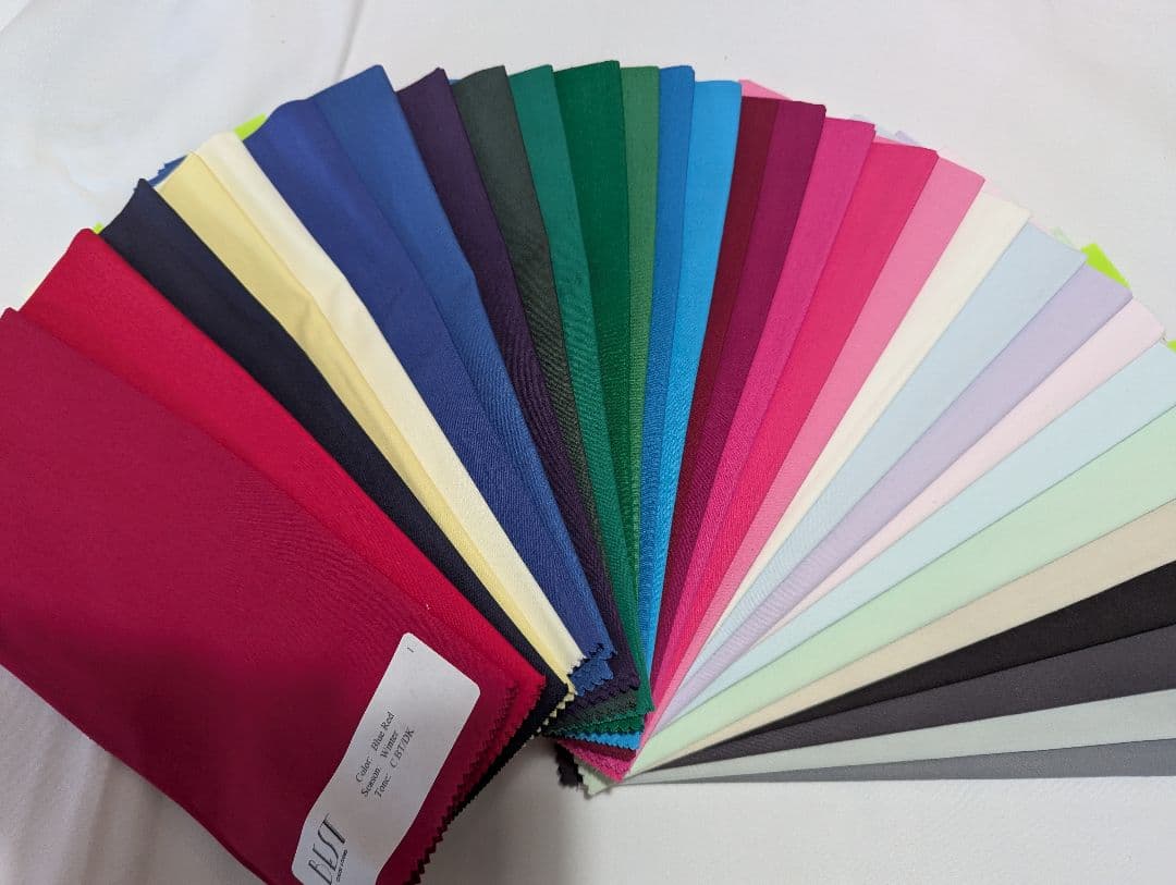 パーソナルカラー　ドレープ120色セット　手芸　パッチワーク生地にも