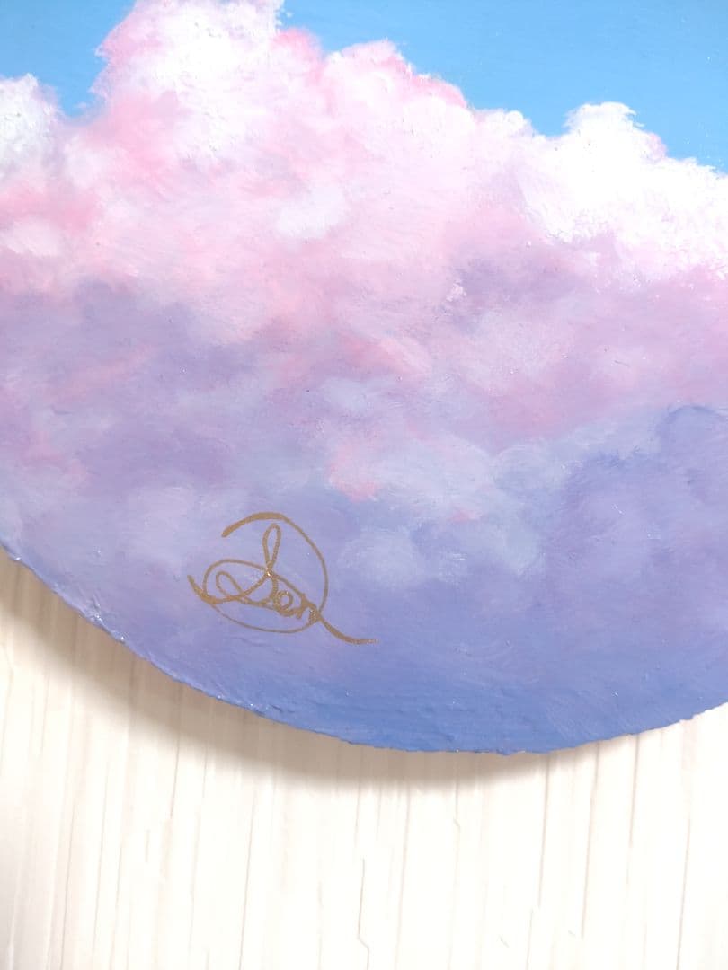 空の油絵【小春雲】1点物の油絵◆作者サイン入り