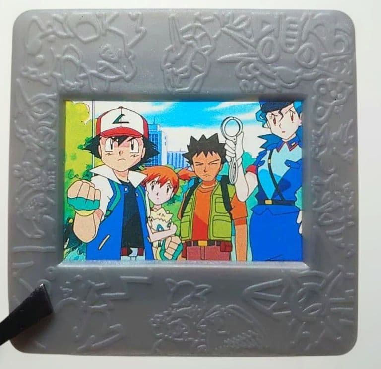 Meiji ポケモン ピクチャーフレーム　ジュンサー タケシ カスミ サトシ