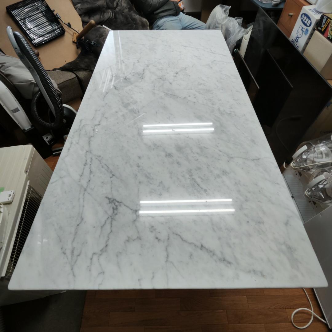 送料込み 本物の大理石天板 ダイニングテーブル 4人～6人掛け