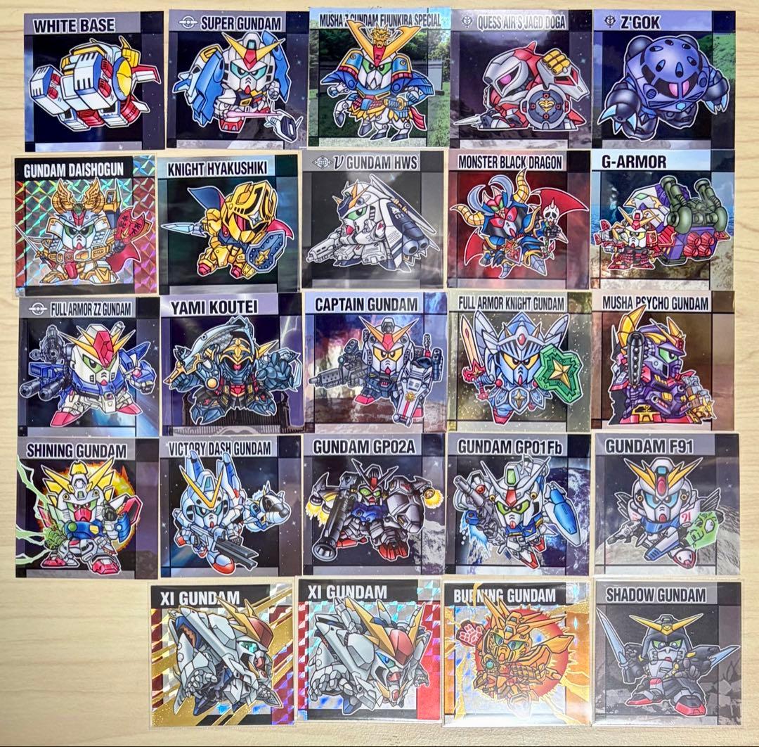 SDガンダムスナックⅡ シール24枚 セミコンプ セット まとめ売り